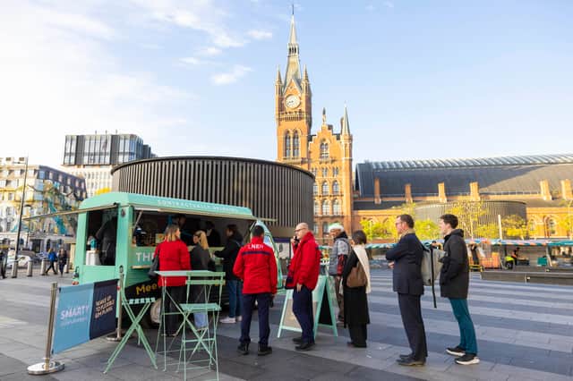 Open until 4 pm today, The SMARTY coffee swaps barista for barrister, serving up free coffee and legal advice to help the nation avoid contract regret