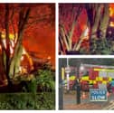 Fire crews from across West Yorkshire raced to Sandmoor Drive, Alwoodley last night.