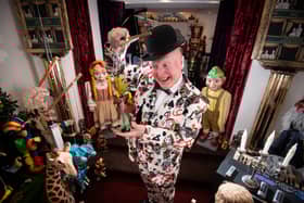 Magician and Punch and Judy entertainer Martin Scott Price at his Blackpool Puppet Museum
