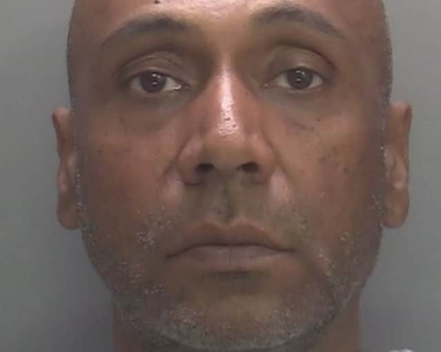 Sindeep Singh, 48. Chilling CCTV shows the moment a killer son wheeled a trolley and spade back to his family home as he prepared to bury his mother's body after murdering her.