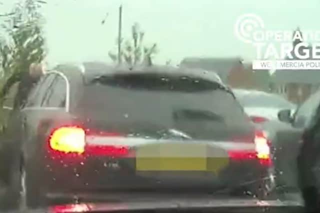 Shakir Ali reverses into police car.