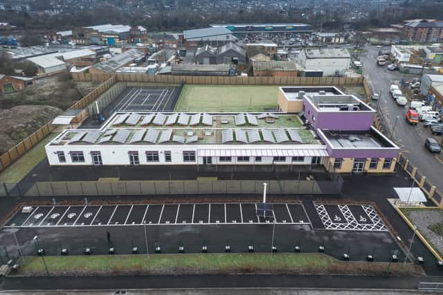The 210-place Waterside Primary School, Nottingham, featuring a nursery, was due to open on the growing Trent Basin estate in September last year.
