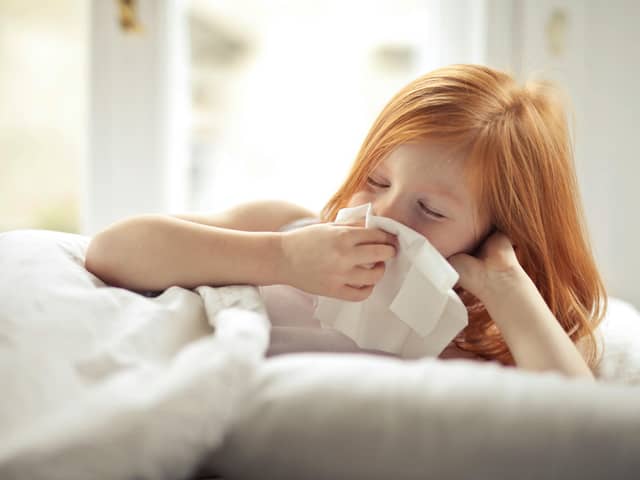 Viral infections like the flu are very common in children. 