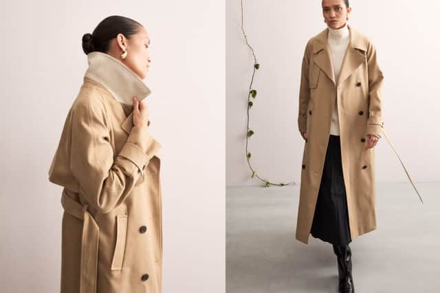 M&S Jaeger Pure Cotton Belted Trench Coat £199