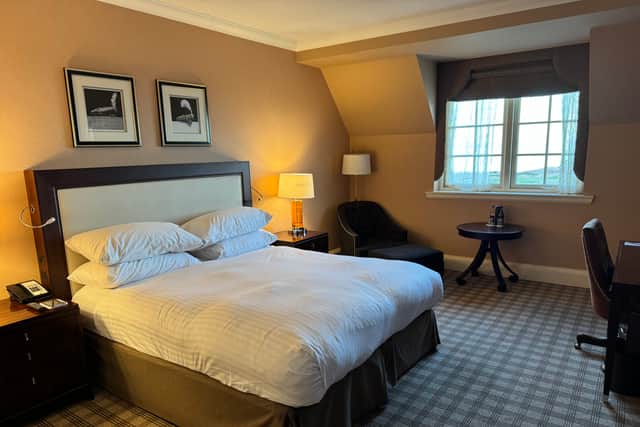 The bedrooms are spacious and comfortable