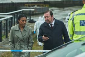 Left: DS Jenn Townsend played by Marsha Thomason. Right: DI Anthony 'Tony' Manning played by Daniel Ryan. 