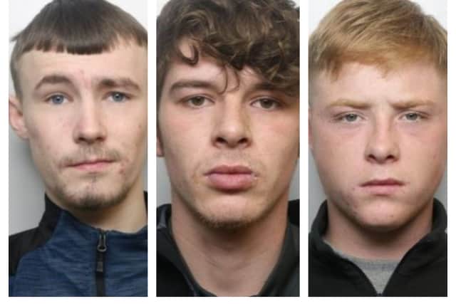 Steve Dakin, Declan Dale and Mason Wall have all been jailed for the catalogue of burglaries across the Wakefield district