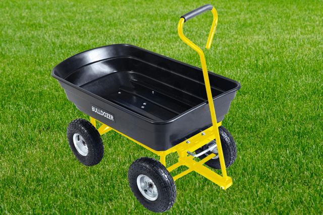Bulldozer Garden Dump Trolley