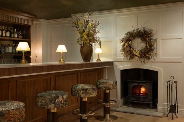 The stylish Lounge Bar at Saltmoore House