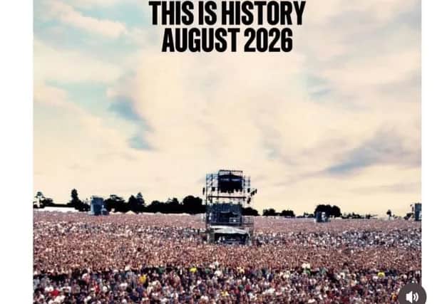 The tease made by Knebworth House on Instagram that has led to many Oasis fans speculating a return to the legendary grounds next year.