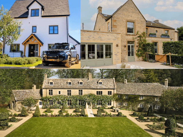 The three houses are worth a combined £8.5 million