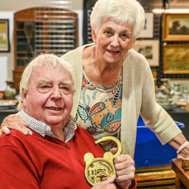 Michael and Sheila Hamson inherited an 18th Century home and made a rare discovery of antique padlocks.