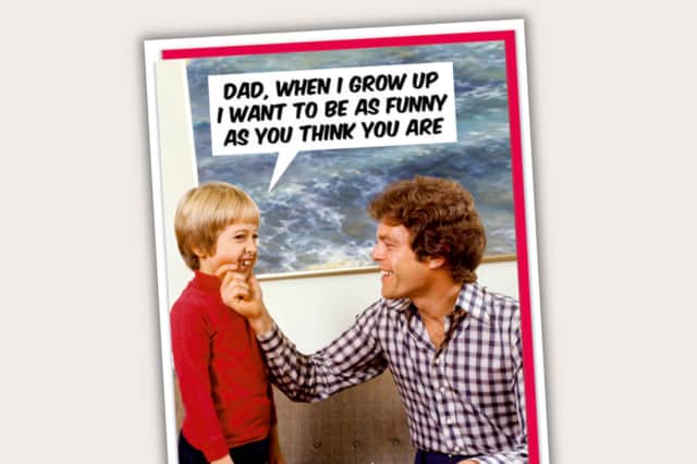 For the dad whose best material peaked in 1994 but still gets trotted out like it’s the Edinburgh Fringe.