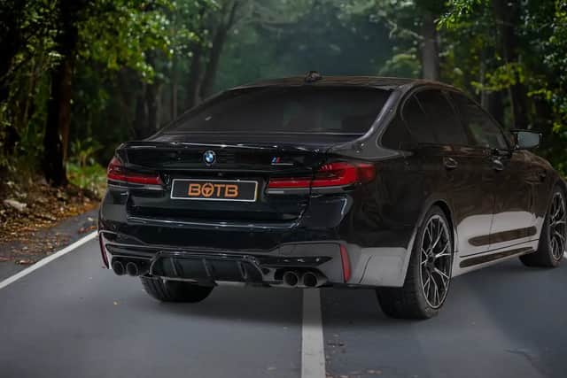 The noise from the four exhausts is pretty intoxicating