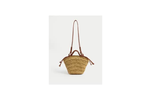 Straw Woven Mini Basket Shoulder Bag