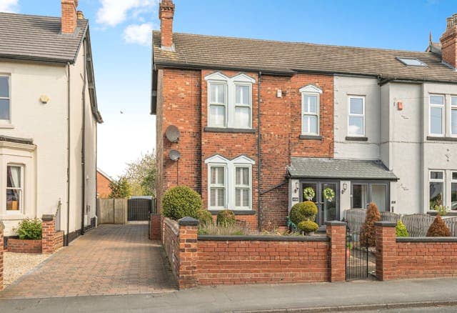 The four-bedroom end-of-terrace has an impressive interior