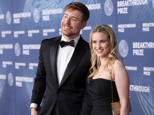 MrBeast (pictured with Thea Booysen) wants to do 'Hunger Games in real life'