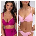 These are the three bikinis I have added to my summer holiday 2026 wardrobe  - left to right from Pour Moi, Boux Avenue and Marks and Spencer 