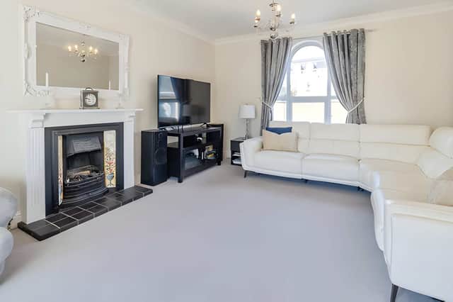 The 19ft lounge is one of two reception rooms