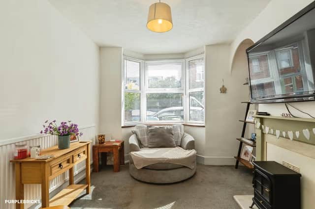 The welcoming living room provides the main reception space on the ground floor