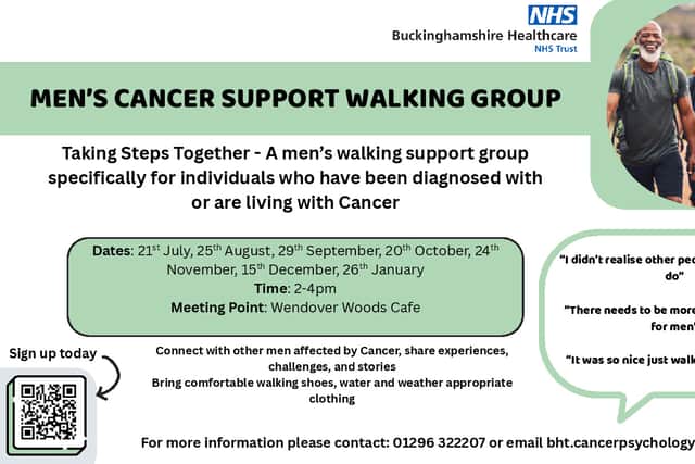 The men's cancer support walking group