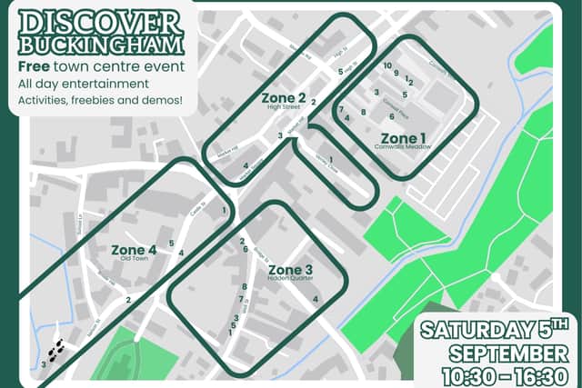 Map of the zones
