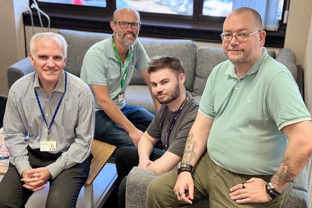 Liam, Ian from Talkback, with Rick and John at Fairhive