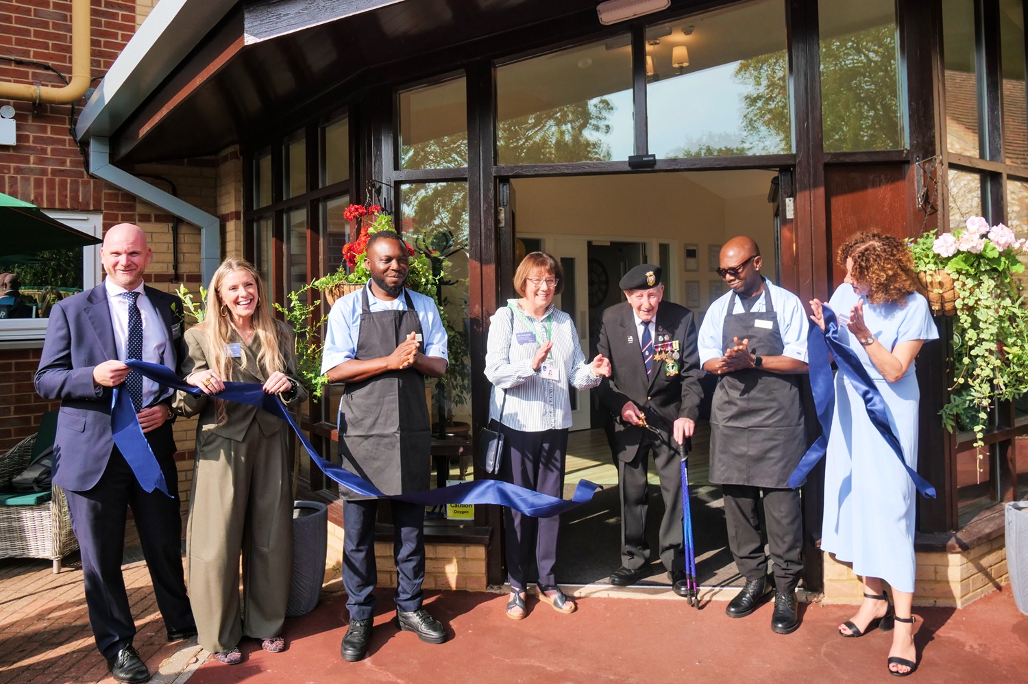 100-year-old Royal Navy veteran marks a bright new era for Care Home in ...
