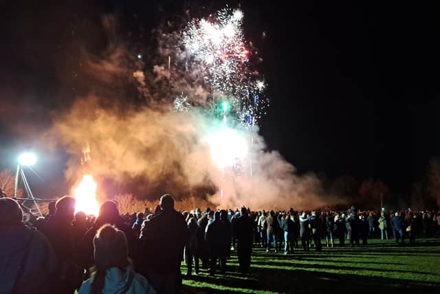 Atmospheric village fireworks: Last year Marsworth Bonfire and Fireworks Night was the biggest ever. And it is set to be even more spectacular this year.