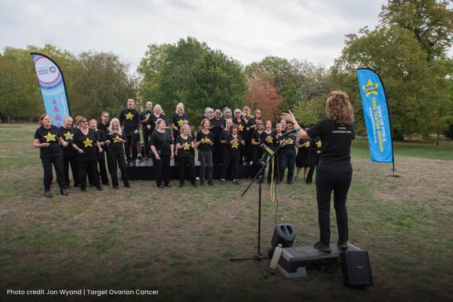 Rockies from Buckinghamshire performed on the day as entrants registered for the fundraiser. 
