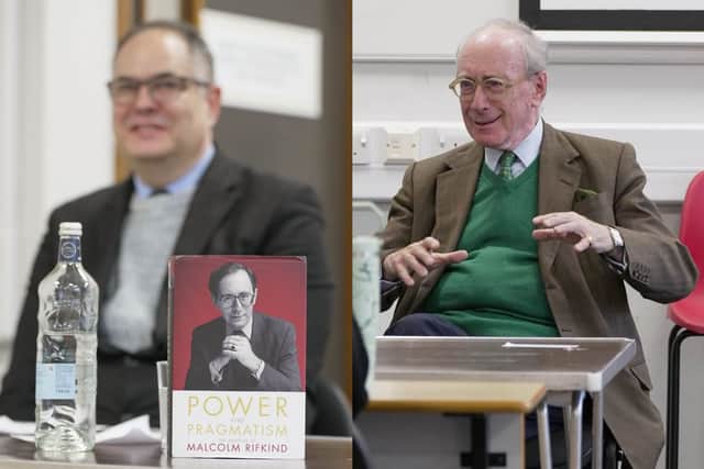 Sir Malcolm Rifkind during his visit to Bucks New University
