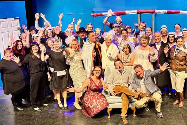 Mike Thompson with cast and crew of his awarded 'The Drowsy Chaperone' musical he directed in 2025