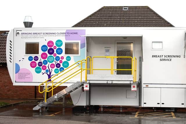 The mobile breast screening unit