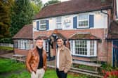New operators, Bups Chaggar and Denis Gill outside closed pub