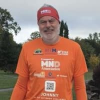 John runs every day in October to help raise awareness of Motor Neurone Disease