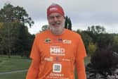 Fundraiser John English who has run every day in October to support the MND Association
