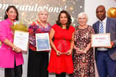 Team members from Fremantle Court Care Home accepting Team of the Year award