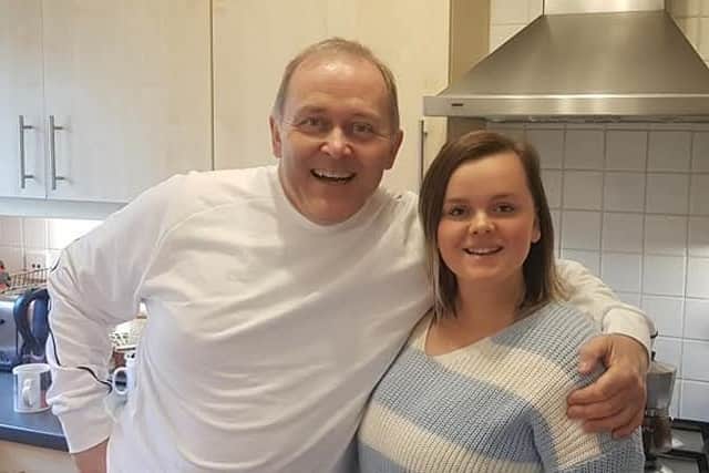 Evie said her dad Mark was "such a positive person with a brilliant outlook on life"