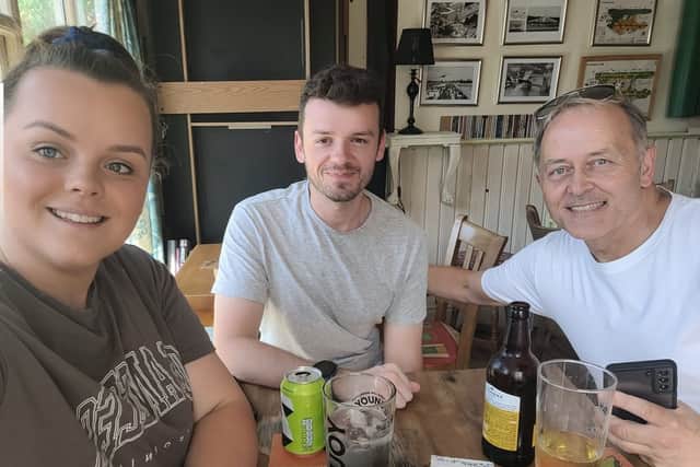 Evie and her brother Angus (middle) said they made lots of special memories with their dad, Mark