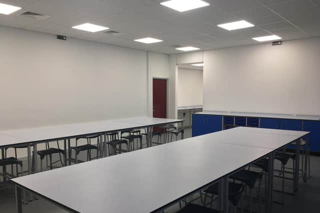 One of the new classrooms