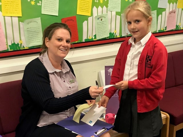 Leona has been teaching youngsters about how to manage their money