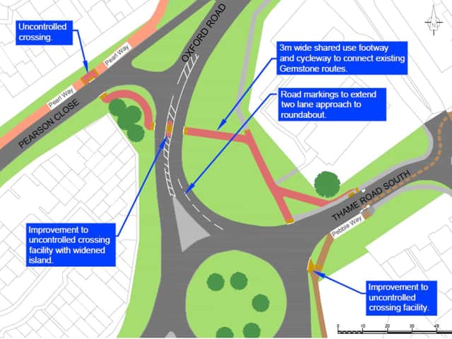 The planned improvement works on Oxford Road