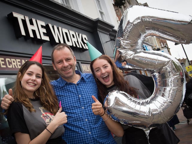 The Works celebrated its fifth year in Aylesbury this week