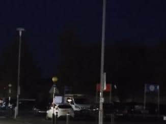 Lights turned off at night time at Tesco in Aylesbury despite the store being open