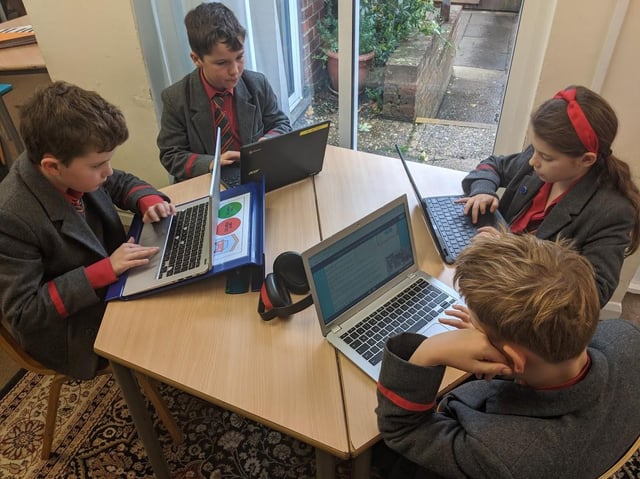 Pupils at Gateway School in Great Missenden learning through technology