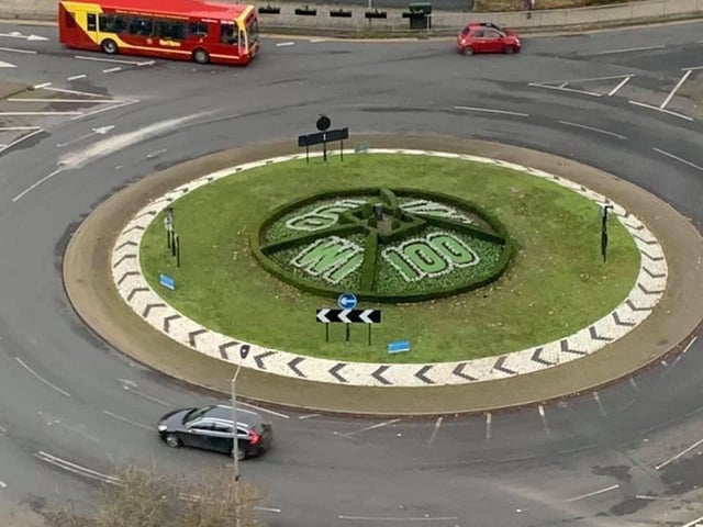 The Walton Street roundabout has been given a brand new look