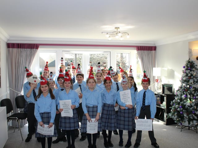 Carol singers in Princes Risborough
