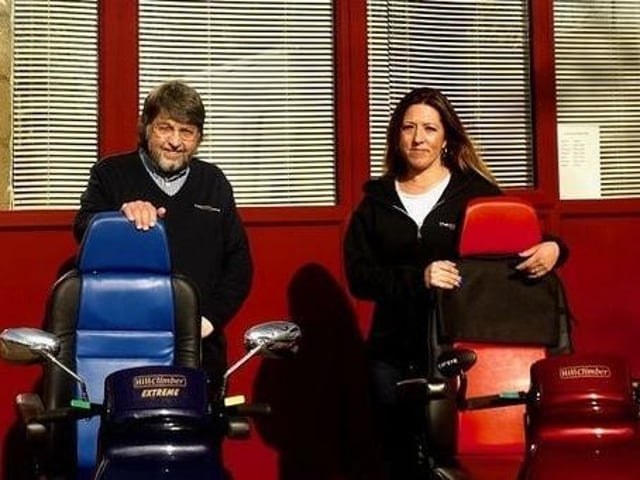 Denis and Katy, owners of The Mobility Store