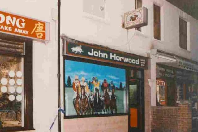 The bookmakers in Cambridge Street where John was attacked
