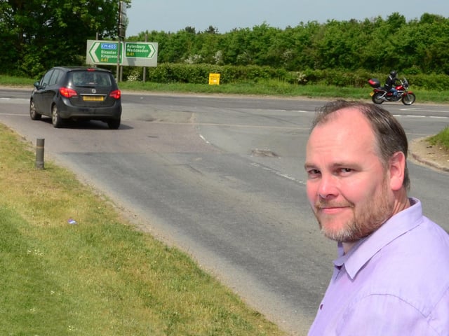 Cabinet member Paul Irwin at the Westcott site